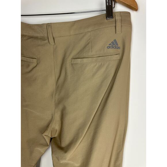 Adidas Golf Ultimate365 Classic Pants Flat Front GS1889 Tan Men's Size 32 x 32 - Picture 7 of 9